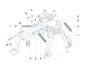 LX 50 2T E2 Touring (30Kmh) drawing Stand