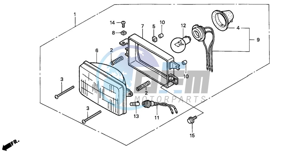 HEADLIGHT (NH80MDR/MSR)