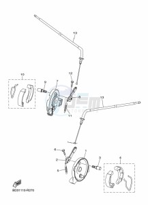 YFM90R (BD3R) drawing FRONT BRAKE