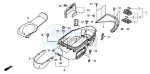 FJS400D SILVER WING drawing LUGGAGE BOX