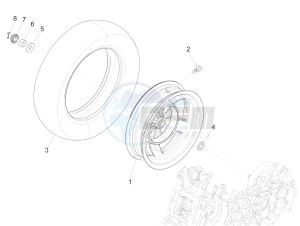 PRIMAVERA 150 4T 3V IGET ABS E4 (EMEA) drawing Rear wheel