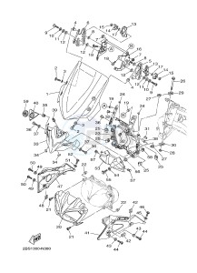 XT1200ZE SUPER TENERE ABS (2KBD 2KBE) drawing WINDSHIELD