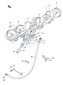 GS500 (P19) drawing SPEEDOMETER - TACHOMETER (MODEL K3)