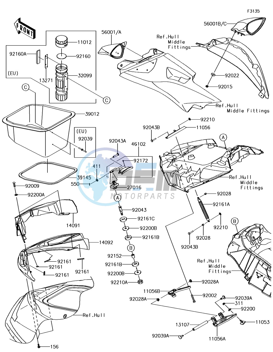 Hull Front Fittings