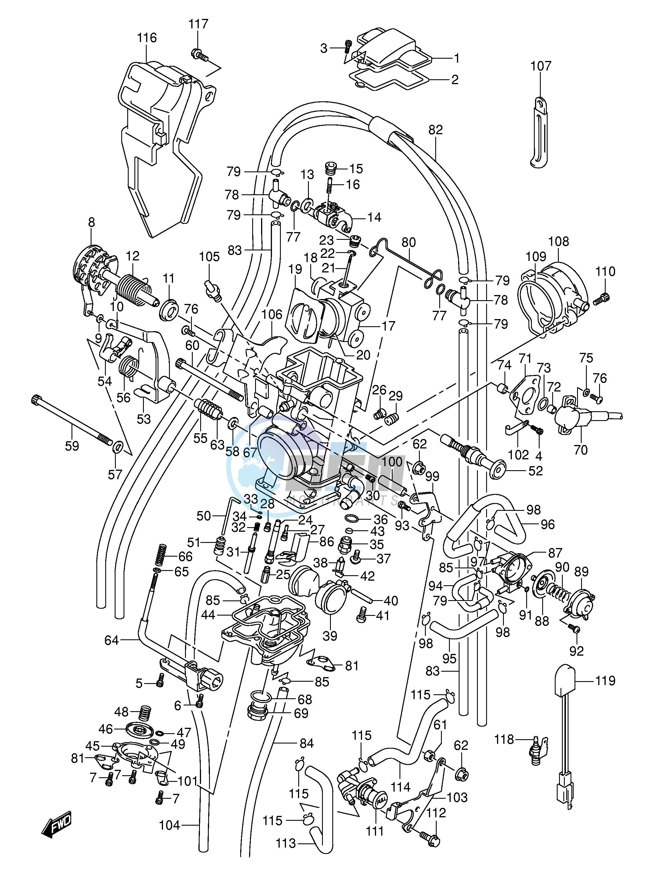 CARBURETOR (MODEL Y K1 K2)