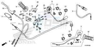 CRF110FD CRF110F Europe Direct - (ED) drawing HANDLE LEVER/SWITCH/CABLE