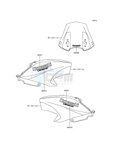 VERSYS_650 KLE650EFF XX (EU ME A(FRICA) drawing Decals(Black)