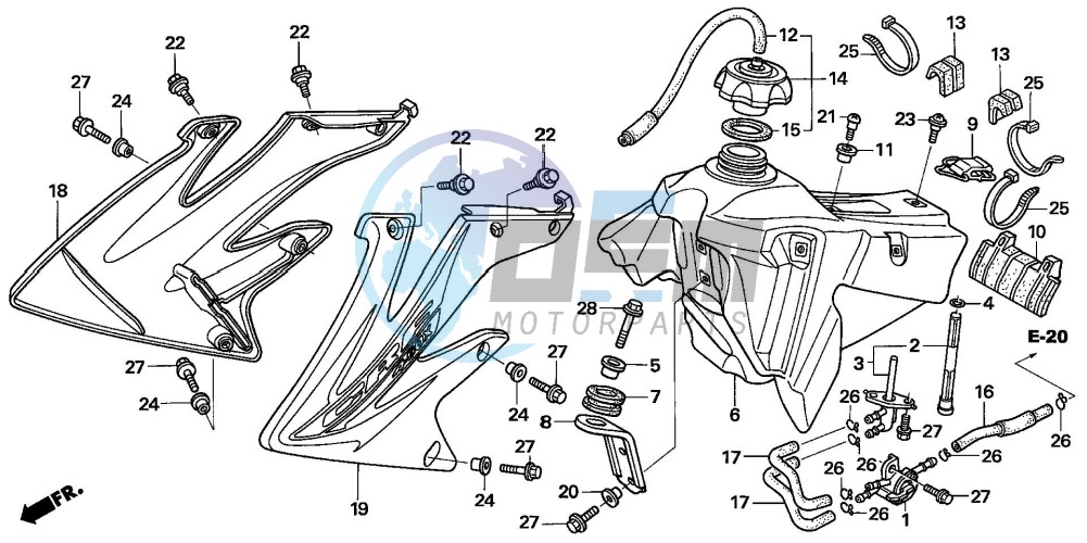 FUEL TANK (CRF450X5,6,7)