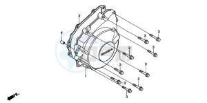 CBF600SA drawing GENERATOR COVER (CBF600S6/SA6/N6/NA6)