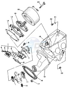 WR 250 drawing INTAKE