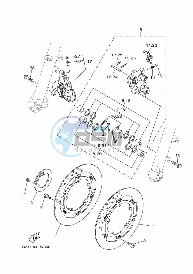 FRONT BRAKE CALIPER