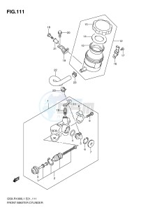 GSX-R1000 (E21) drawing FRONT MASTER CYLINDER