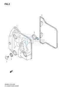 AN400 BURGMAN EU drawing CYLINDER HEAD COVER