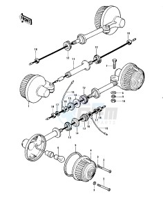 KZ 900 A (A4-A5) drawing TURN SIGNALS