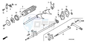 TRX420FMA Europe Direct - (ED / 4WD) drawing GEARSHIFT FORK