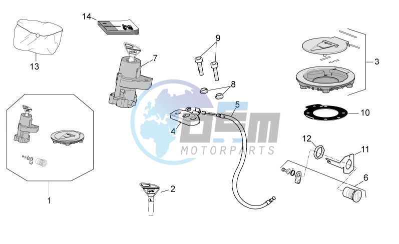 Lock hardware kit