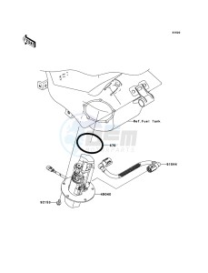 NINJA ZX-6R ZX636-C1H FR GB XX (EU ME A(FRICA) drawing Fuel Pump