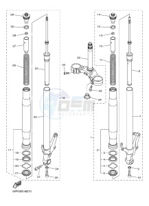 FZ8-S FZ8 FAZER 800 (42PN) drawing FRONT FORK