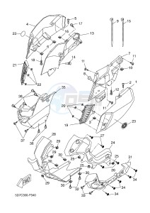 MT125 MT-125 (5D7C 5D7C 5D7C 5D7C) drawing COWLING 1