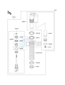 KX 250 M (M1) drawing SHOCK ABSORBER-- S- -