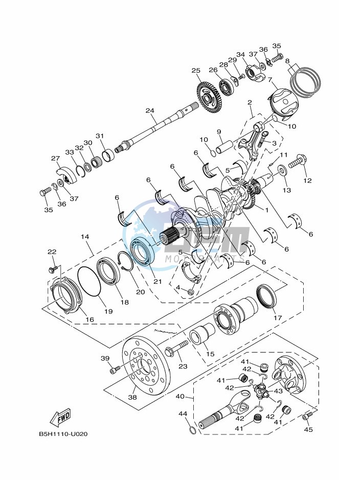 CRANKSHAFT & PISTON