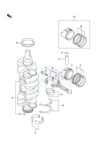 DF 140A drawing Crankshaft