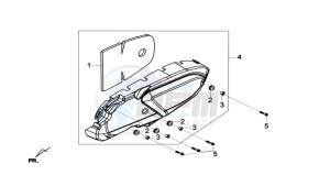 MAXSYM 600I ABS drawing CRANKCASE COVER LEFT