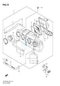 GSF650 (E2) Bandit drawing AIR CLEANER