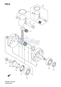 RM125 (E19) drawing CRANKSHAFT