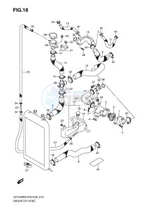 VZ1500 (E3-E28) drawing RADIATOR HOSE