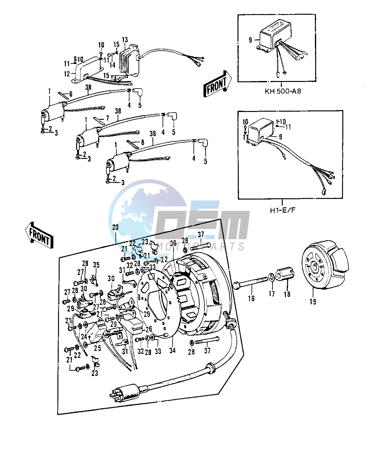 IGNITION_GENERATOR_REGULATOR -- H1-E_F,KH500-A8- -