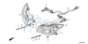 TRX420FPMD TRX420 Europe Direct - (ED) drawing HEADLIGHT