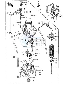 KDX 250 B [KDX250] (B1) [KDX250] drawing CARBURETOR