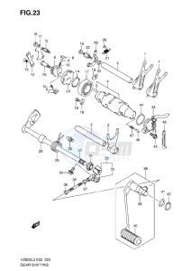 VZ800 drawing GEAR SHIFTING