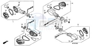 CBR600RA9 Korea - (KO / ABS) drawing WINKER (3)