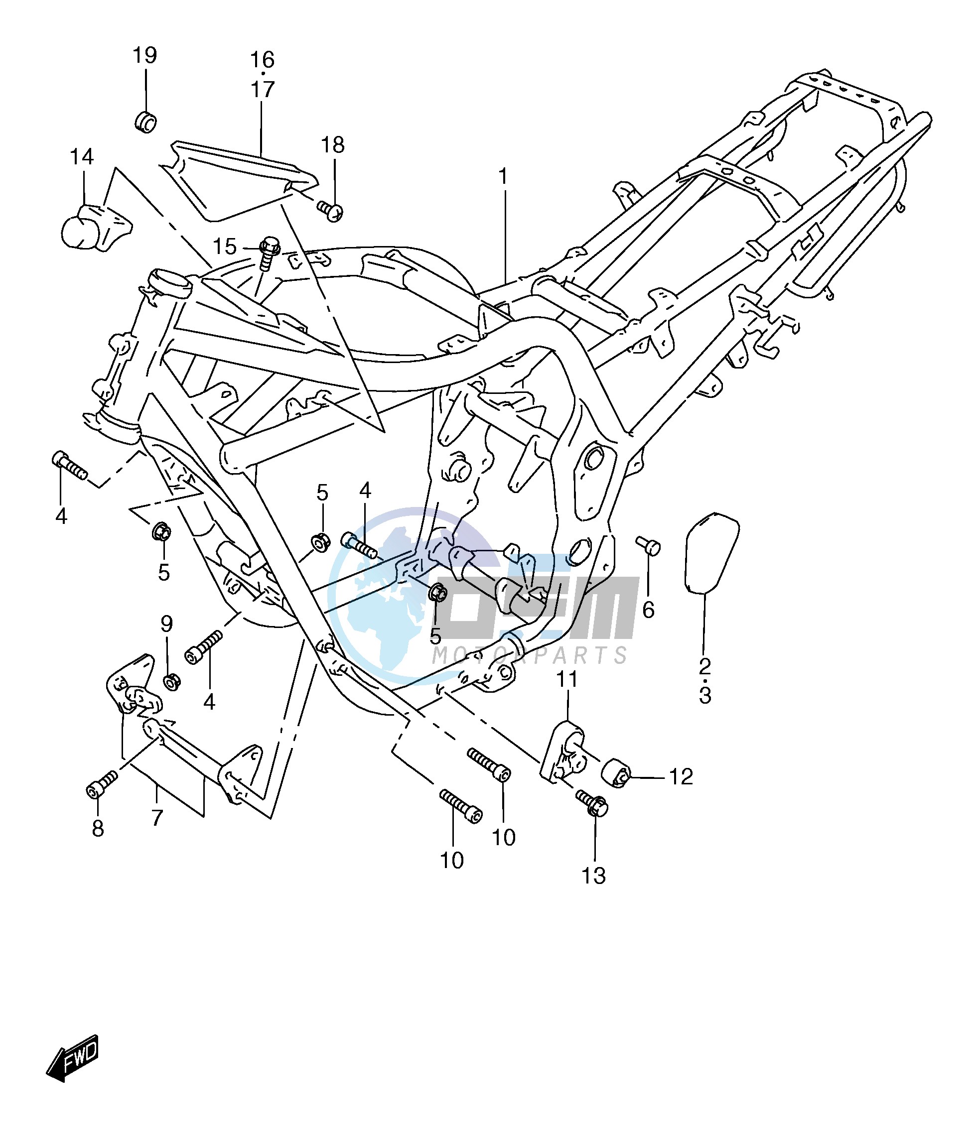 FRAME (GSF1200SAX)