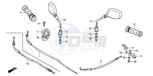 ANF125T drawing CABLE/MIRROR