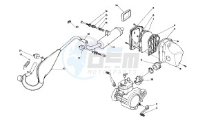 Tuareg Rally 50 drawing Exhaust system - airfilter