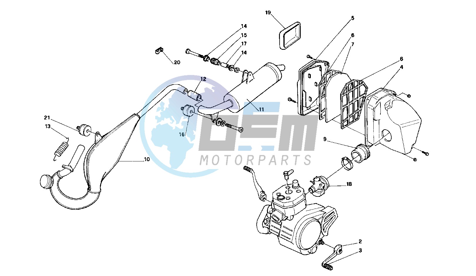 Exhaust system - airfilter