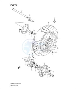 GSF650/S drawing REAR WHEEL (GSF650K9/SK9/SUK9/UK9/L0/SL0/SUL0/UL0)