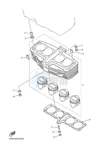 XJR1300C XJR 1300 (2PN3) drawing CYLINDER