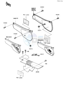 KL 250 D [KLR250] (D4-D6) [KLR250] drawing SIDE COVERS_CHAIN COVER