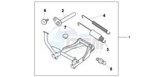 NC700SAD NC700S ABS 2ED - (2ED) drawing KIT  MAI N STAND