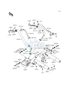 VN 1500 E [VULCAN 1500 CLASSIC] (E1) [VULCAN 1500 CLASSIC] drawing MUFFLER-- S- -