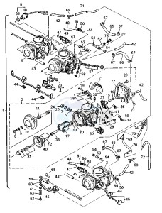 XJ S DIVERSION 600 drawing CARBURETOR