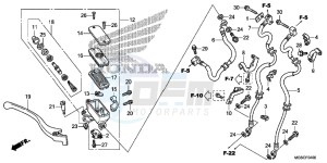 NC700DD INTEGRA E drawing FR. BRAKE MASTER CYLINDER