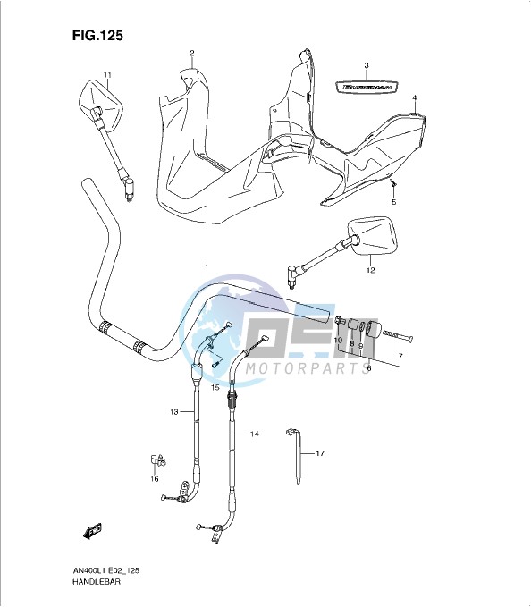 HANDLEBAR (AN400L1 E2)