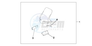 NSS250EX FORZA EX drawing WINDSHIELD