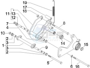 GTV 125 4T Navy (Euro 3) drawing Swinging arm