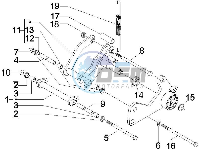 Swinging arm